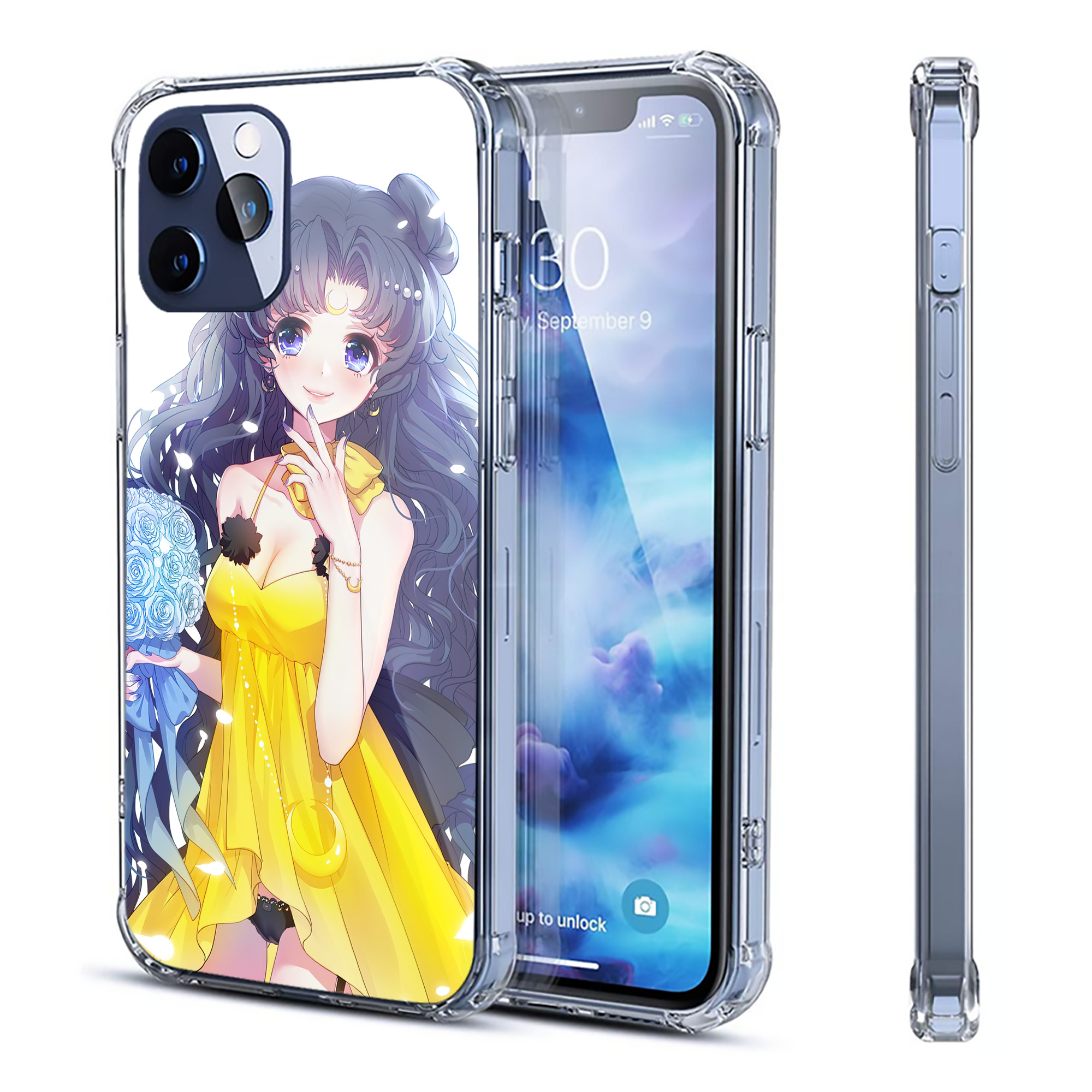 （画像用） 美少女戦士セーラームーン Sailor Moon 【iPhone 12シリーズ対応】透明スマホケース（クリアソフトケース）